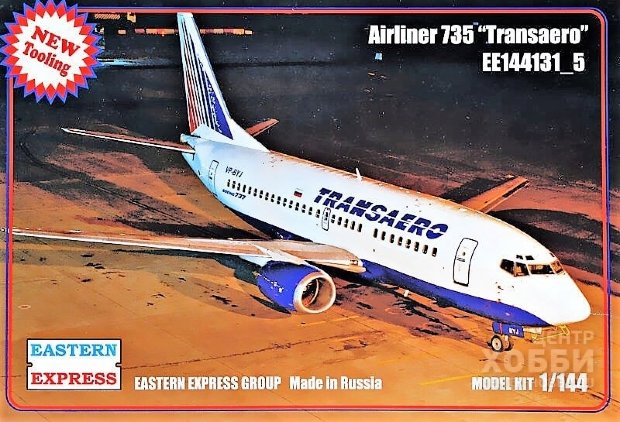 ЕЕ144131_5 1/144 Авиалайнер Б-737-500 Transaero ( Limited Edition )