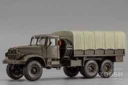 Н287-з  1:43 КрАЗ-214Б (1963-67) зеленый Наш автопром