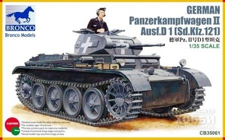 CB35061 1/35 Немецкий Panzerkampfwagen II Ausf.D 1 (Sd.Kfz.121)